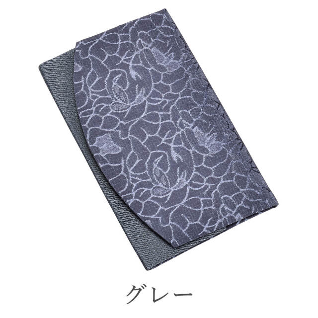 金封ふくさローズジャガード-グレー