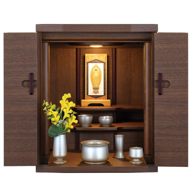 上置仏壇】 ノーブル ダーク：H56cm W42cm D37cm