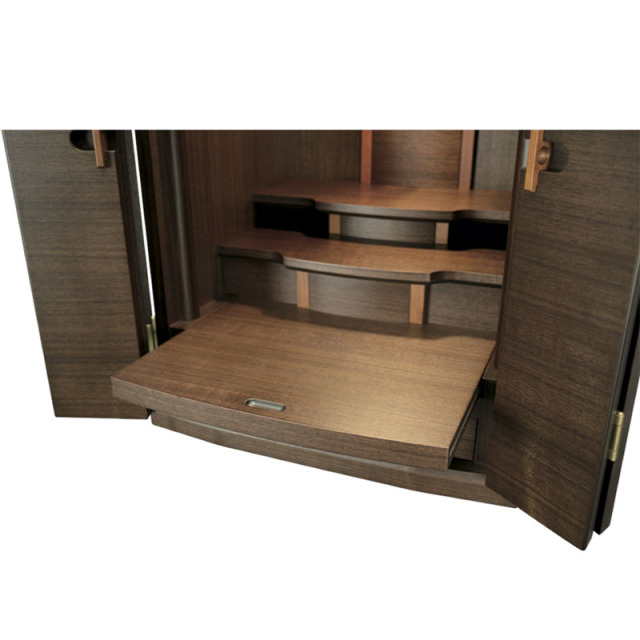 【上置仏壇】 ノーブル ダーク：H56cm　W42cm　D37cm 〔90-020〕