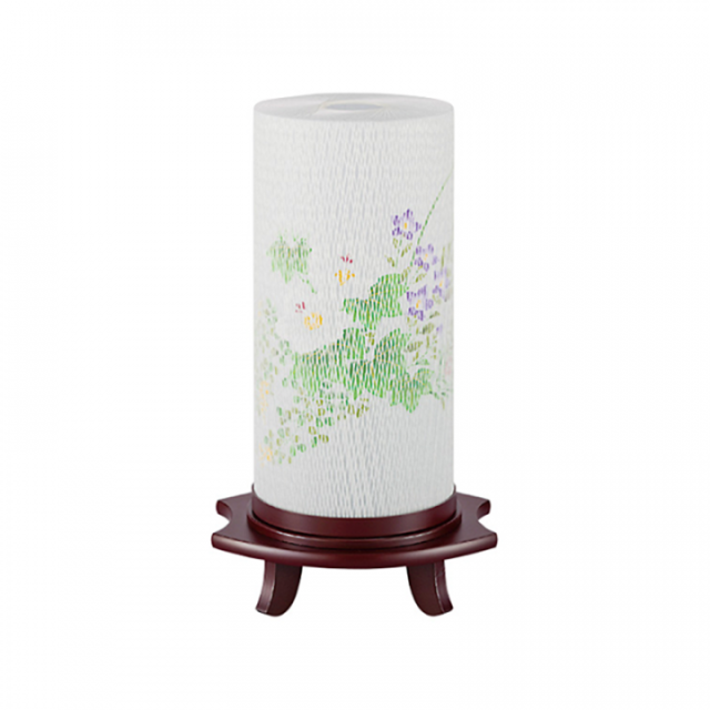 【提灯】つむぎ（芙蓉）モタ?ン　高さ38cm