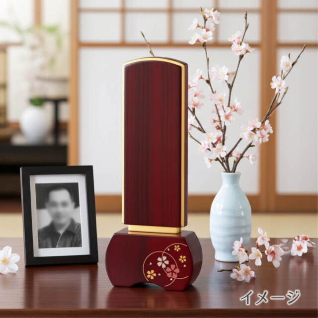 【お位牌】ローズ　優徳心花3.0号～5.0号