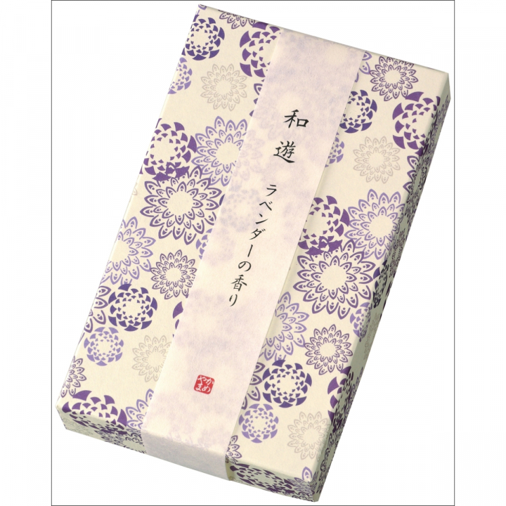 【線香】和遊　平箱　ラベンダーの香り