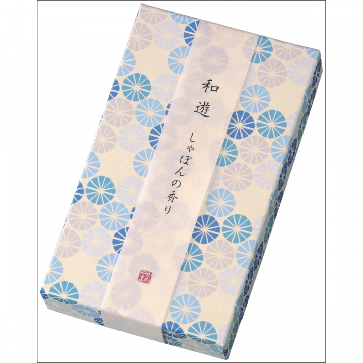 【線香】和遊　平箱　しゃぼんの香り