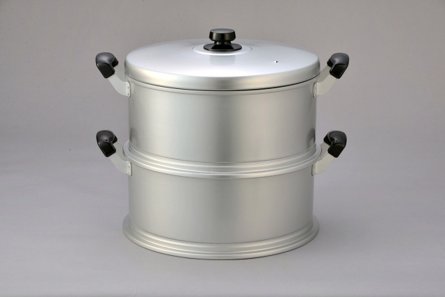 ホクア　ベストセイロ蒸し器セット　ホクリクアルミ　30㎝ 羽釜用アルミ製セイロセット2段30cm 蒸し容量4.4升 HOKUA 日本