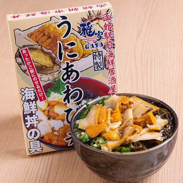 【函館朝市どんどん海鮮丼シリーズ】うにあわび丼