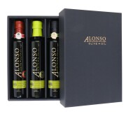 チリ産 ALONSO（アロンソ）エキストラヴァージンオリーブオイル（Coratina&Blend＆Picual）3本BOXセット【送料無料】