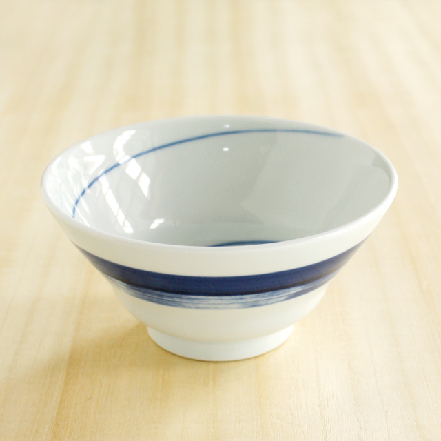 有田焼 田森陶園 「うず刷毛 朝顔丼」 シンプルでかわいい丼が仲間入り