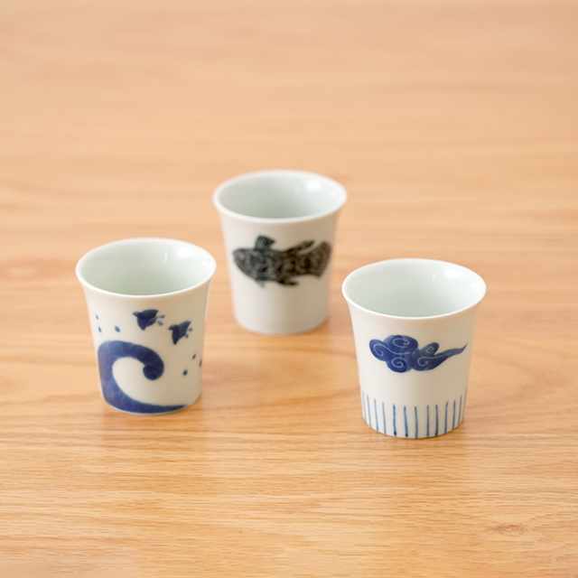 藍土　藍土な休日　和食器　通販　有田焼　伝平窯　酒器　徳利　片口　盃　ぐい呑