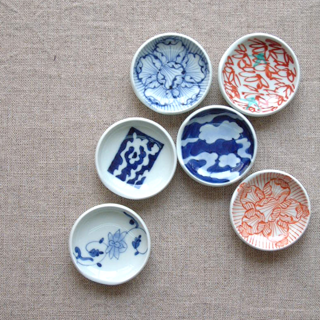 有田焼 そうた窯 「丸箸置き（6柄）」 いろいろな柄がたのしい！豆皿