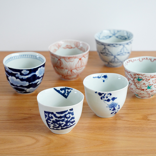 有田焼 そうた窯 「ゆらり和カップ（6柄）」 これぞジャパニーズ