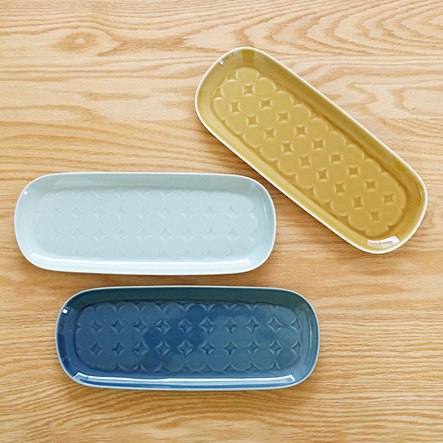 和食器通販ショップ 藍土な休日】Ronde長皿（3色）［和山］