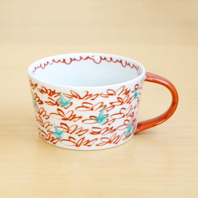 【和食器通販ショップ　藍土な休日】 有田焼　そうた窯　惣太窯　藍土オリジナル　スープカップ　風花