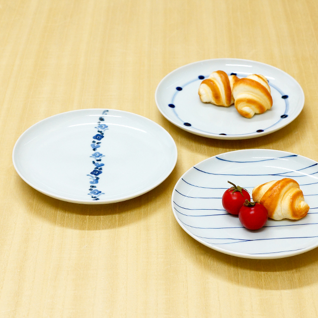 波佐見焼　プレート特大5枚 楽天市場】【ふるさと納税】【波佐見焼】しのぎ 中皿 プレート 5colors