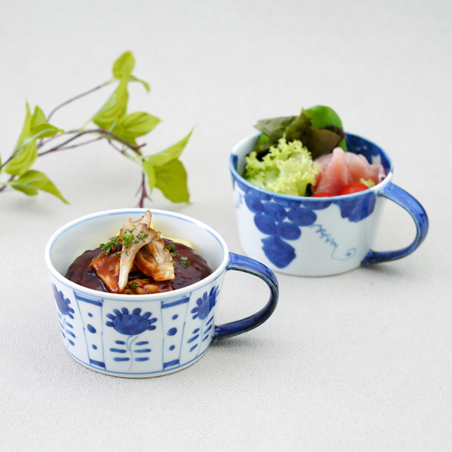 和食器 有田焼 通販 藍土な休日 藍土 福珠窯 藍土 オリジナル スープカップ ボウル