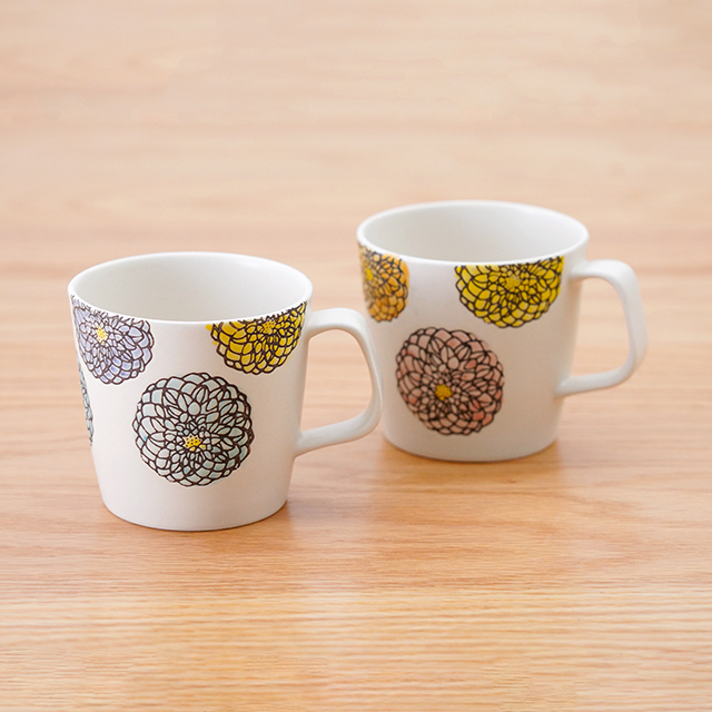 藍土　藍土な休日　和食器　通販　波佐見焼　菊祥陶器　花　マグカップ　カップ