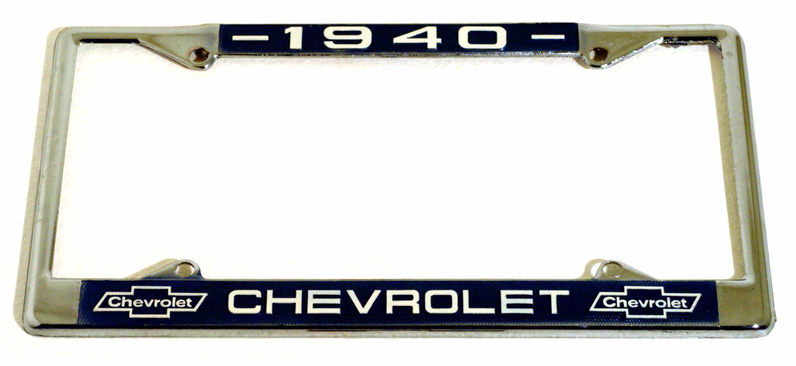クロームライセンスフレーム／’４０ CHEVROLET
