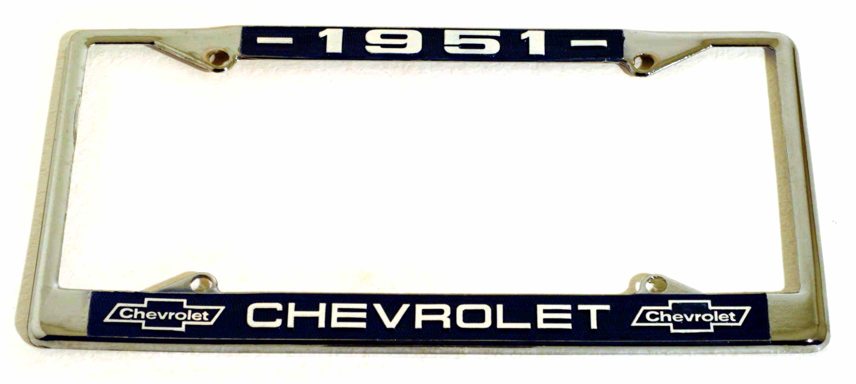 クロームライセンスフレーム／’５１ CHEVROLET