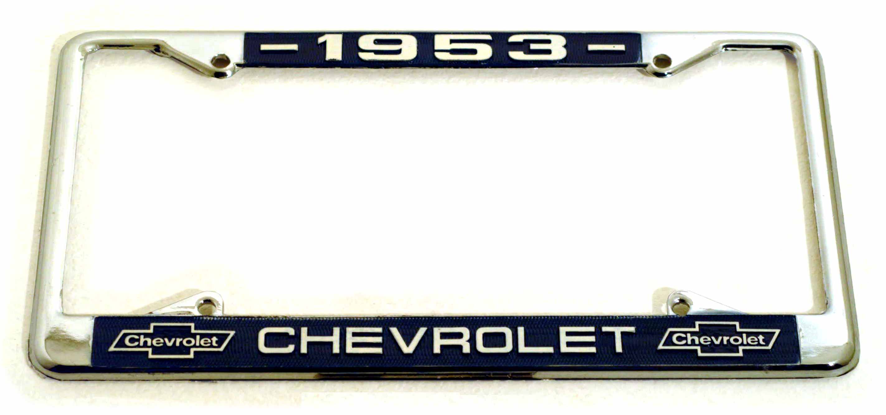 クロームライセンスフレーム／’５３ CHEVROLET