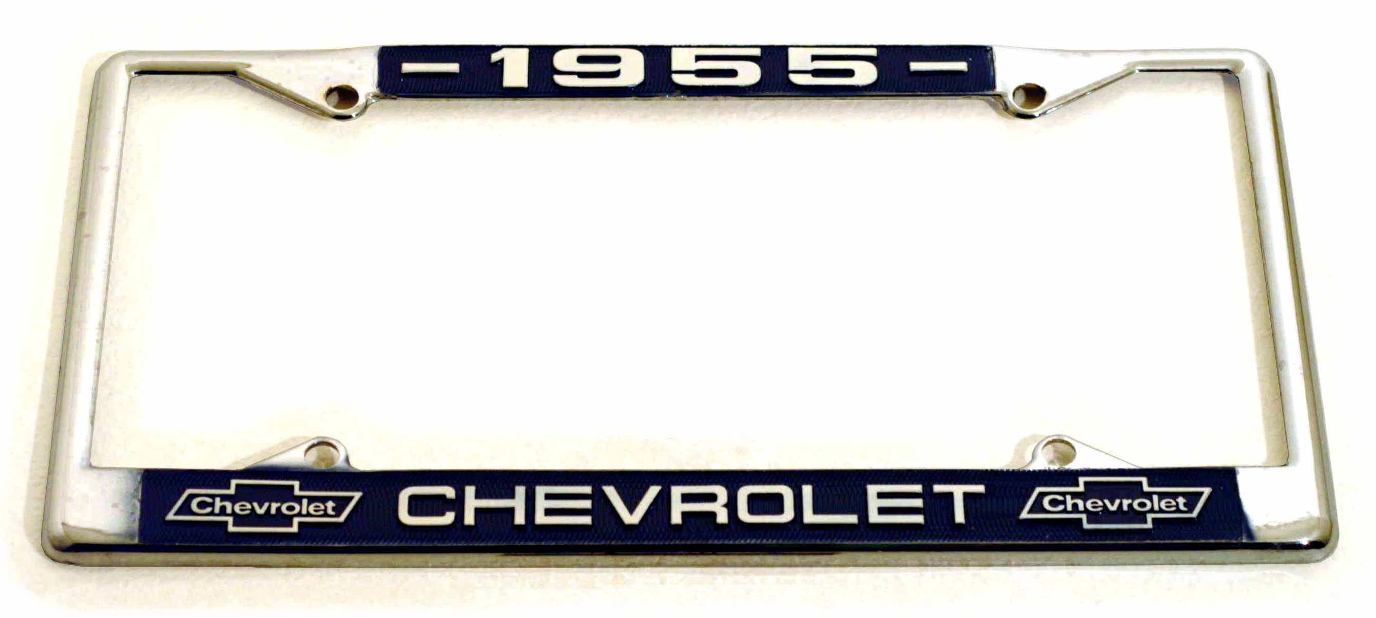クロームライセンスフレーム／’５５ CHEVROLET