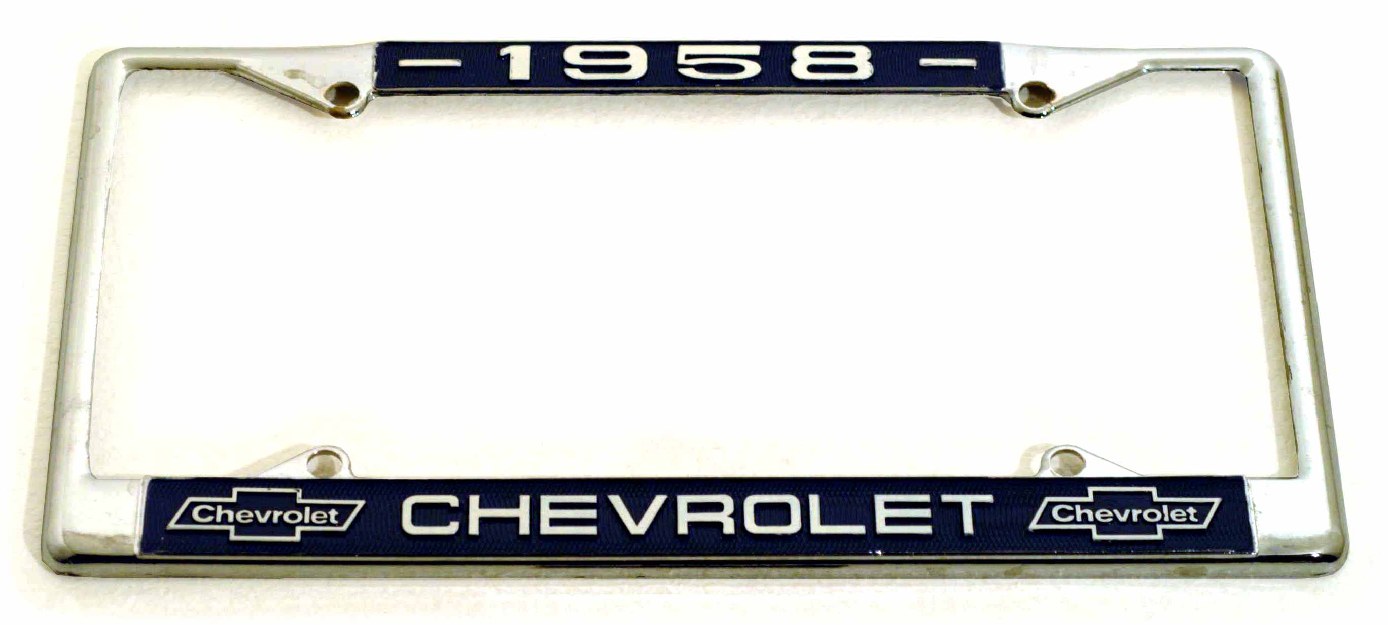 クロームライセンスフレーム／’５８ CHEVROLET