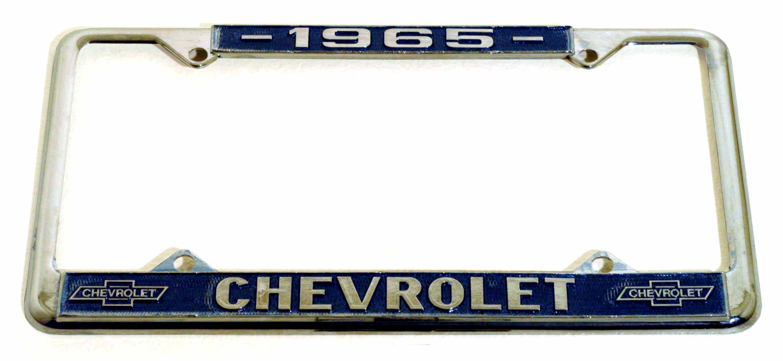クロームライセンスフレーム／’６５ CHEVROLET