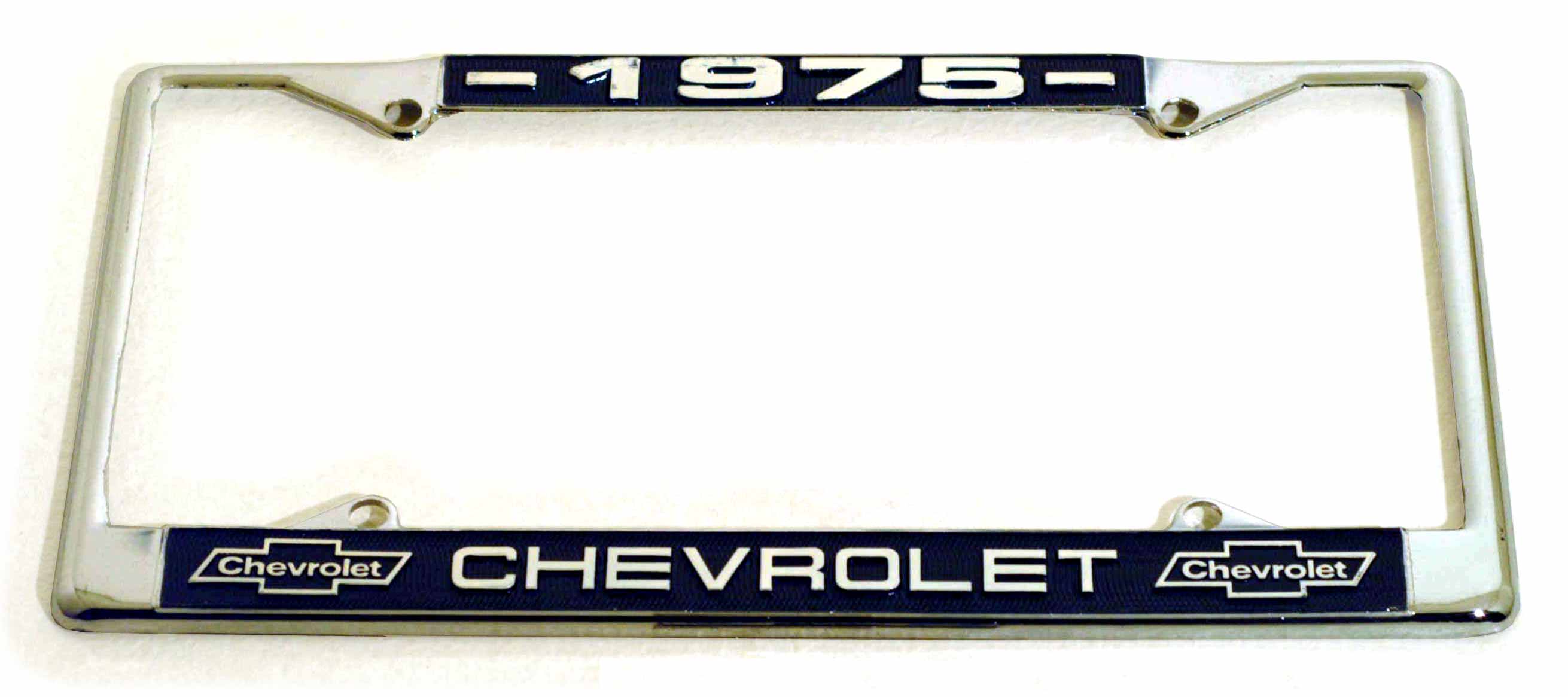 クロームライセンスフレーム／’７５ CHEVROLET