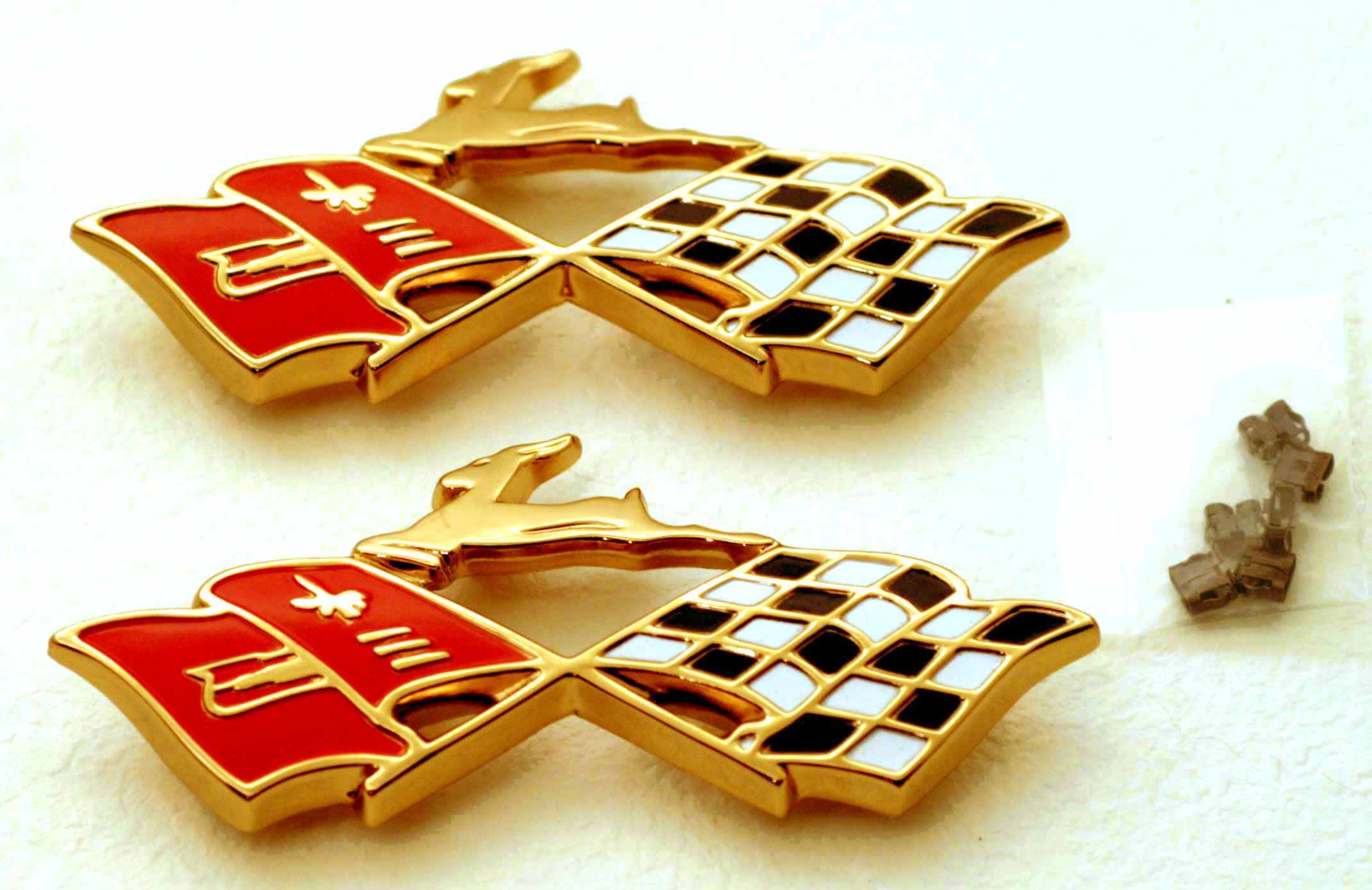 60　"IMPALA" リアクォーター クロスフラグエンブレム