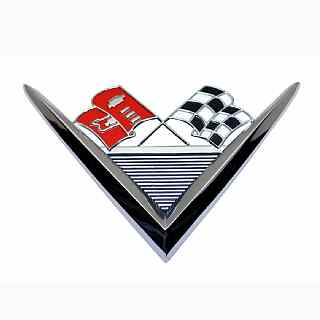 61　トランク "V" エンブレム　クロスフラグ付（348 V8）
