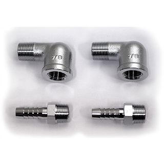 フェールポンプ用フィッティングセット ３／８　クローム