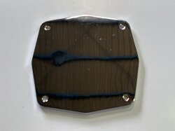 バックプレート（単品）（D＆H、アルミ）クローム