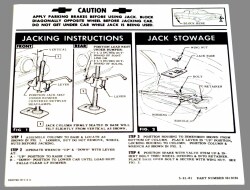 '61　ジャッキ インストラクションシート