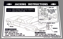 '64　ジャッキ インストラクションシート(コンバーチブル)