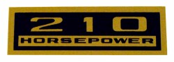バルブカバー デカール "210 HORSEPOWER"