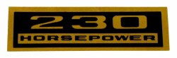 バルブカバー デカール "230 HORSEPOWER"