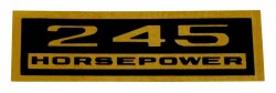 バルブカバー デカール "245 HORSEPOWER"