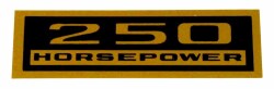 バルブカバー デカール "250 HORSEPOWER"