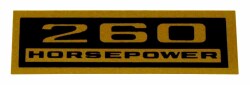 バルブカバー デカール "260 HORSEPOWER"