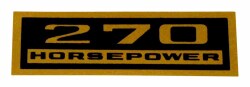 バルブカバー デカール "270 HORSEPOWER"