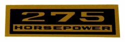 バルブカバー デカール "275 HORSEPOWER"