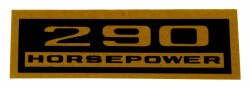 バルブカバー デカール "290 HORSEPOWER"
