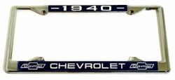 クロームライセンスフレーム／’４０ CHEVROLET