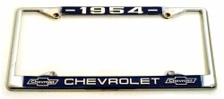 クロームライセンスフレーム／’５４ CHEVROLET