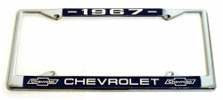 クロームライセンスフレーム／’６７ CHEVROLET
