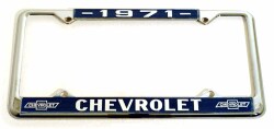 クロームライセンスフレーム／’７１ CHEVROLET