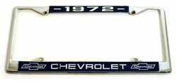 クロームライセンスフレーム／’７２ CHEVROLET