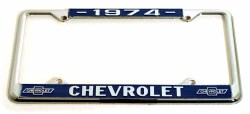クロームライセンスフレーム／’７４ CHEVROLET