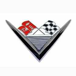 61　トランク "V" エンブレム　クロスフラグ付（348 V8）