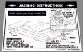 '64　ジャッキ インストラクションシート(コンバーチブル)