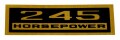 バルブカバー デカール "245 HORSEPOWER"