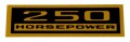 バルブカバー デカール "250 HORSEPOWER"